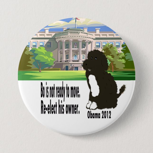 Bo Is Not Ready To Move 3.5" 3 Inch Round Button (Front)