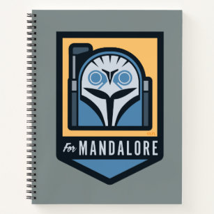 Bo-Katan "For Mandalore" Helmet Icon Notebook