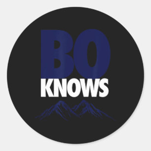 Bo Knows Denver Tee - Bo Knows Merch  Classic Round Sticker