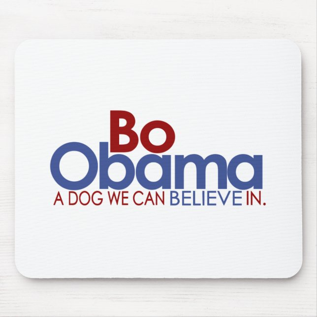 Bo Obama the Dog Mouse Pad (Front)