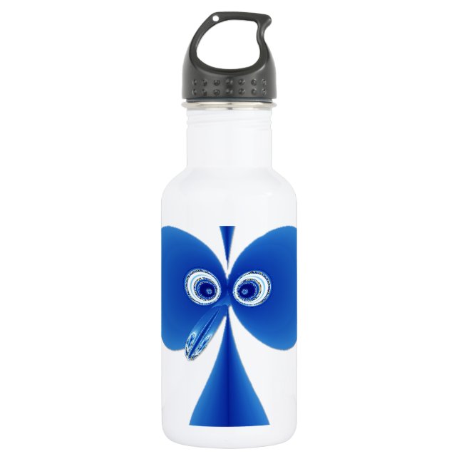Bo-oby Bird Blue 532 Ml Water Bottle (Front)