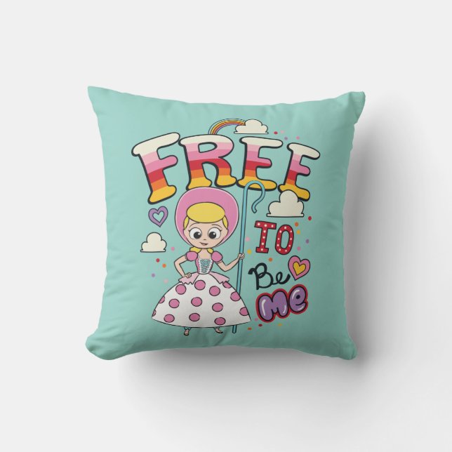 Bo Peep "Free To Be Me" Throw Pillow (Front)