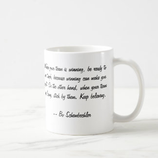 Bo Schembechler Leadership Quote Mug