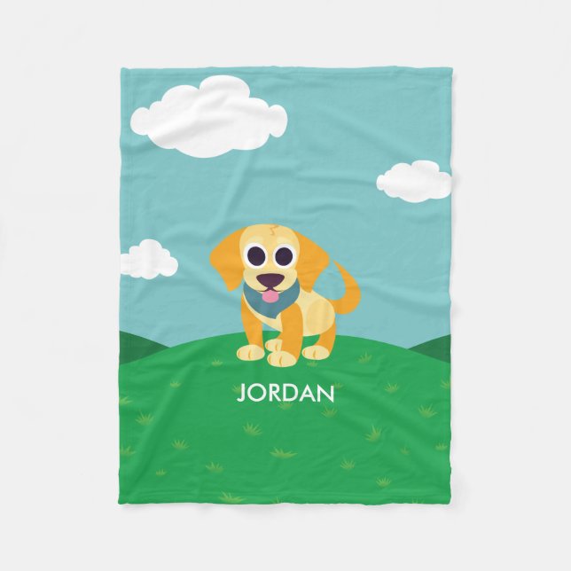 Bo the Dog Fleece Blanket (Front)