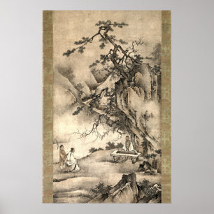 Bo Ya Plays the Qin as Zhong Ziqi Listens Poster