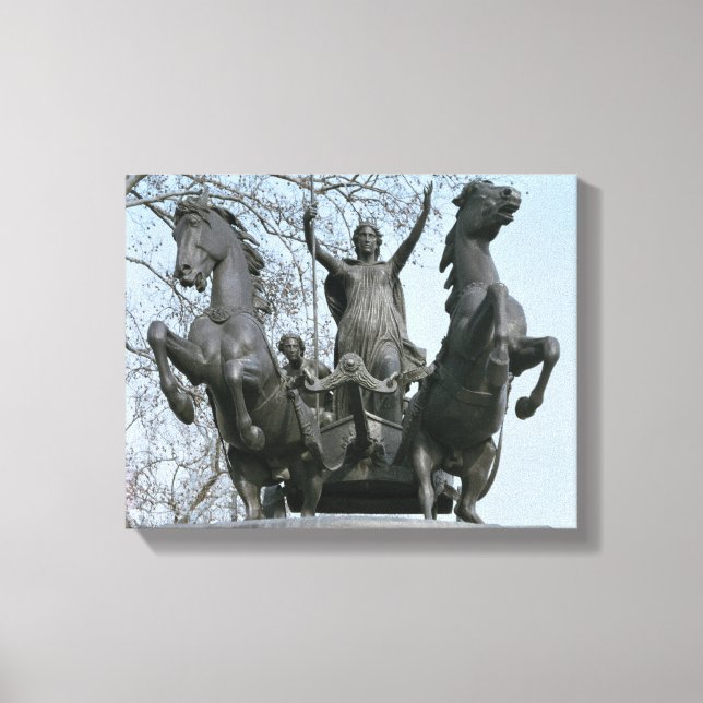 Boadicea, 1850s (bronze) (see also 33580) canvas print (Front)