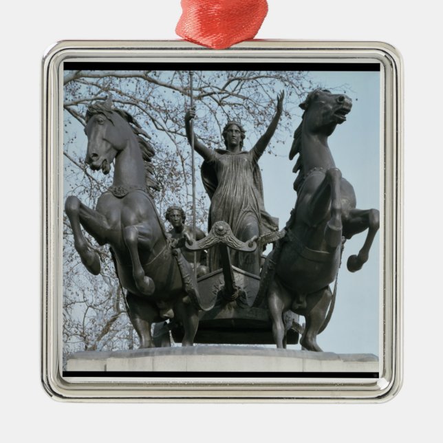 Boadicea, 1850s (bronze) (see also 33580) metal ornament (Front)