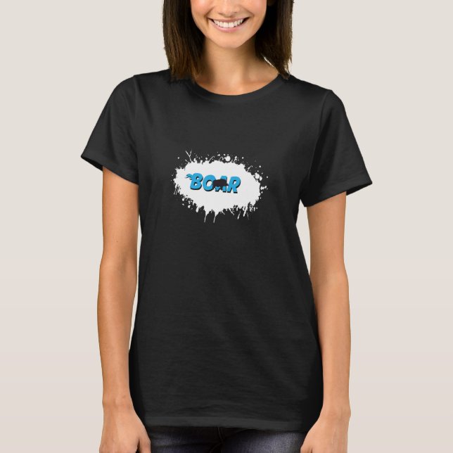 Boar Animal Fun Splash T-Shirt (Front)