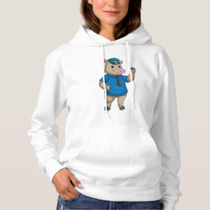 Boar as Police officer with Police hat Hoodie