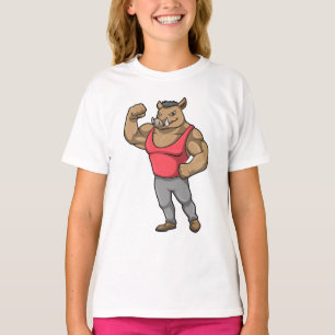 Boar Bodybuilder Bodybuilding Muscles T-Shirt