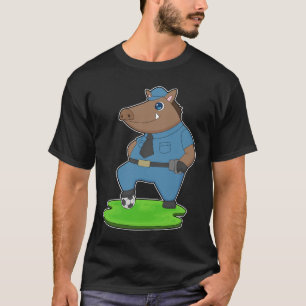 Boar Cop Soccer Police T-Shirt