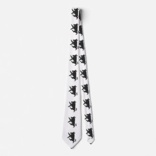 Boar Dancing heraldry silhouette Tie