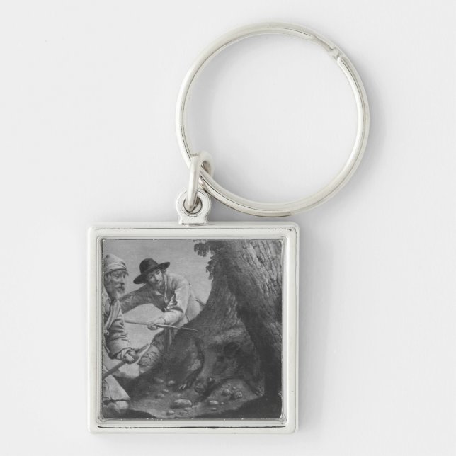 Boar hunt keychain (Front)