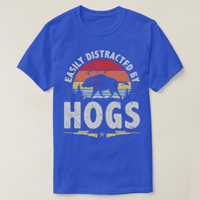 Boar Hunting Funny Hog Hunt 1 T-Shirt (Design Front)