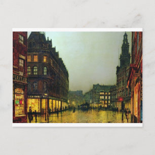 Boar Lane, Leeds by John Atkinson Grimshaw Postcard