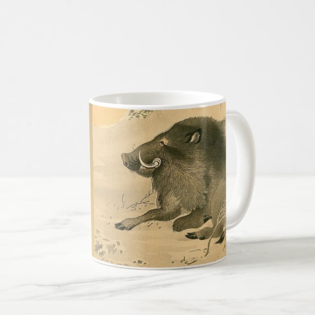 Boar Painting Symbol Pig Year Mug (Front Right)