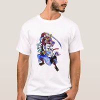 Boar Samurai with a sword in Japanese style