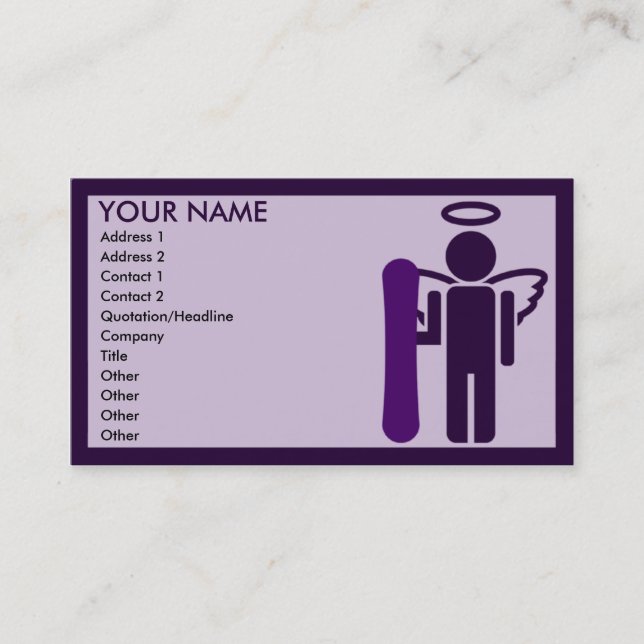 board angel : business card (Front)
