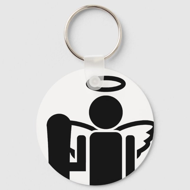 board angel. keychain (Front)