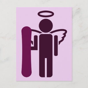 board angel. postcard