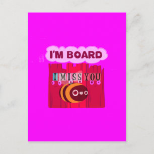 Board Bee Art Print Postcard