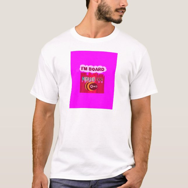 Board Bee Art Print T-Shirt (Front)
