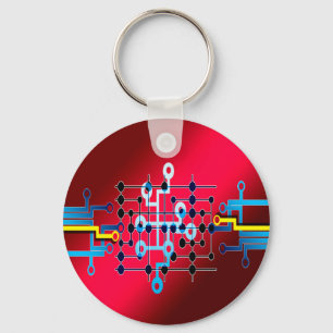 board circuits trace control cente keychain