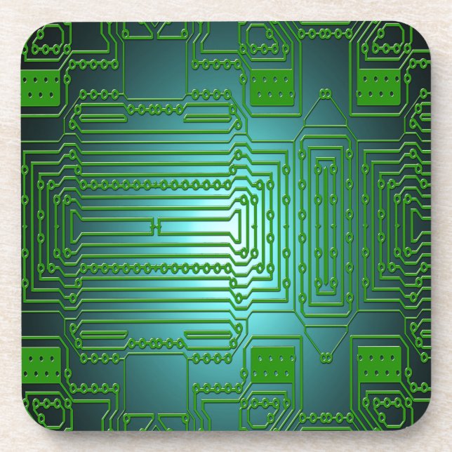 board conductors circuits coaster (Front)