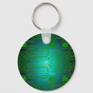 board conductors circuits keychain