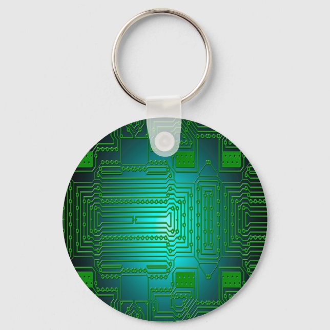 board conductors circuits keychain (Front)