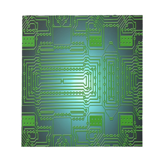 board conductors circuits notepad (Front)