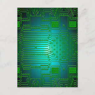board conductors circuits postcard