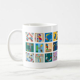 Board Game Alphabet Mug