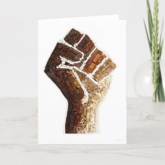 Board Game Pieces Protest Fist Card