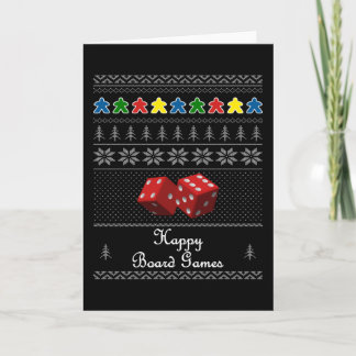 Board Game Ugly Sweater - Fun Game Night Card