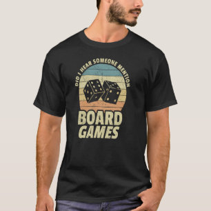 Board Games Enthusiast  Saying Board Game Dice T-Shirt