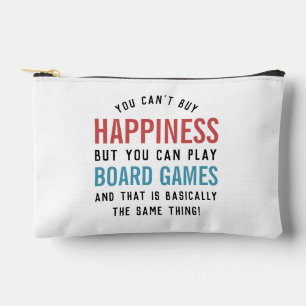 Board Games is Happiness Funny Board Games Lover Accessory Pouch