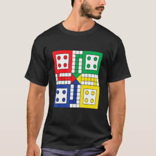 Board Games Play Ludo On Your Illustration Graph T-Shirt