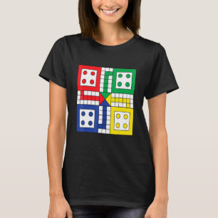 Board Games Play Ludo On Your Illustration Graph T-Shirt