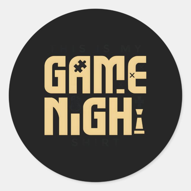 Board Gaming Table Top Strategy Board Gamer Classic Round Sticker (Front)