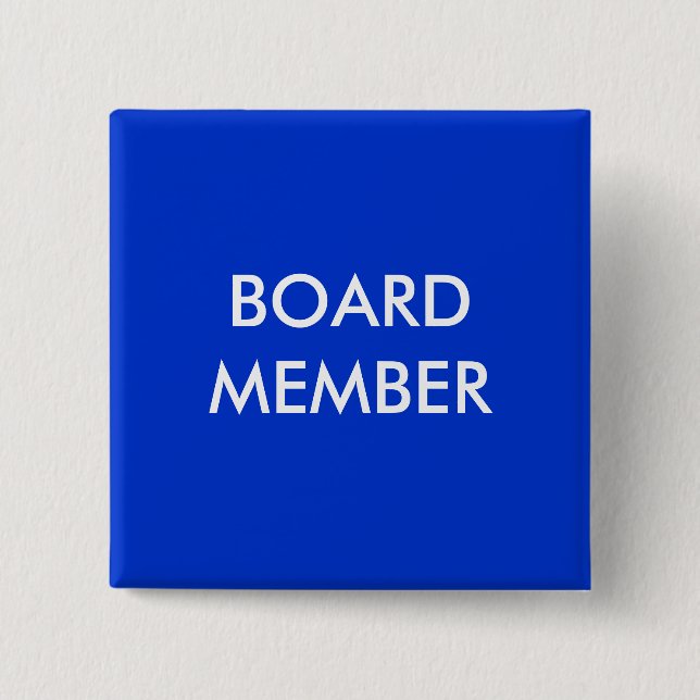 board member 2 inch square button (Front)