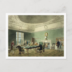 Board of Trade, from 'Ackermann's Microcosm of Lon Postcard