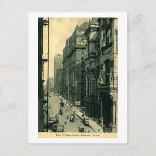 Board of Trade, Jackson Blvd. Chicago Vintage Postcard