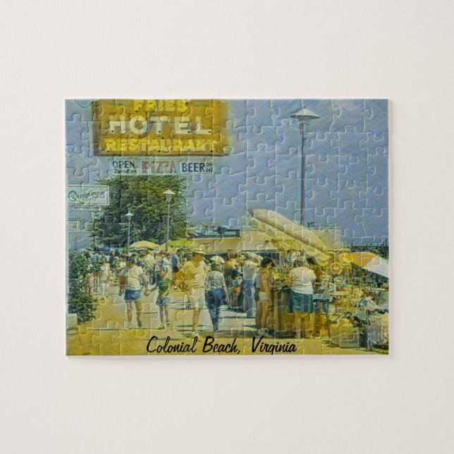 Board Walk, Colonial Beach, Virginia Jigsaw Puzzle (Horizontal)