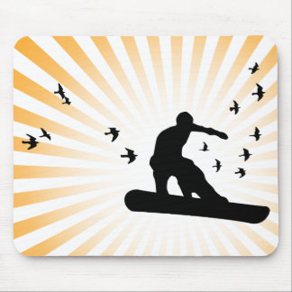 board with birds. mouse pad