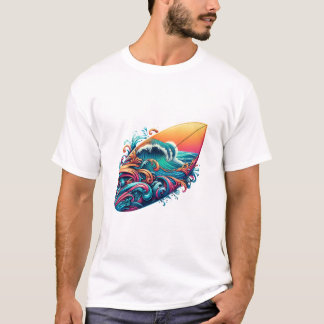 board with waves T-Shirt