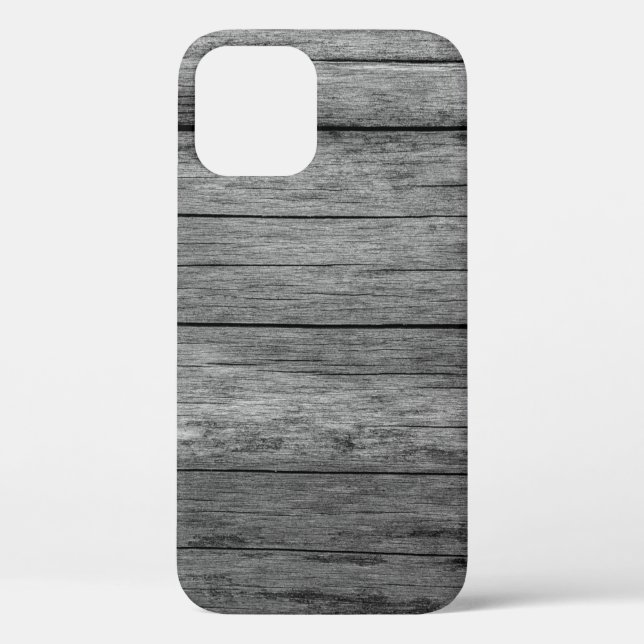 Board wood grey grain texture Case-Mate iPhone case (Back)