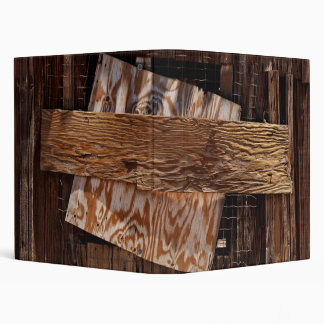 Boarded Up Old Wooden House Window Binder