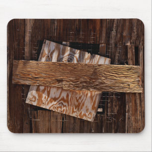 Boarded Up Old Wooden House Window Mouse Pad