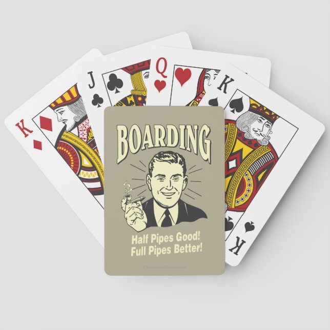 Boarding:Half Pipe's Good Full Better Playing Cards (Back)